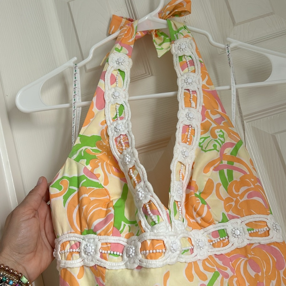 ⚜️ Lilly Pulitzer halter dress sz 2 - Picture 4 of 12